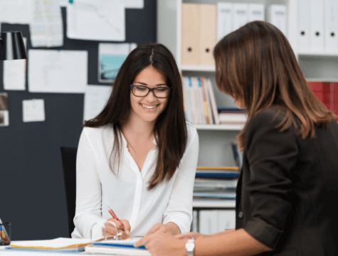 Mentoring and collaboration in an office