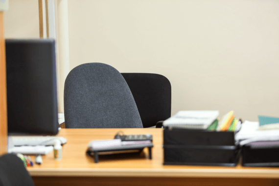 An empty office chair